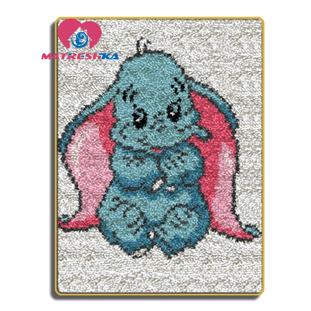 latch hook rugs Dumbo ladybugs for needlework embroidery carpet do it yourself tapestry kits ladybugs for needlework home decor