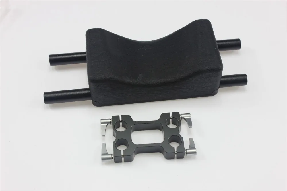 

DSLR Shoulder Pad Mount For 15mm Rail Rod System Follow Focus 5D2 5D3 D90 T3i