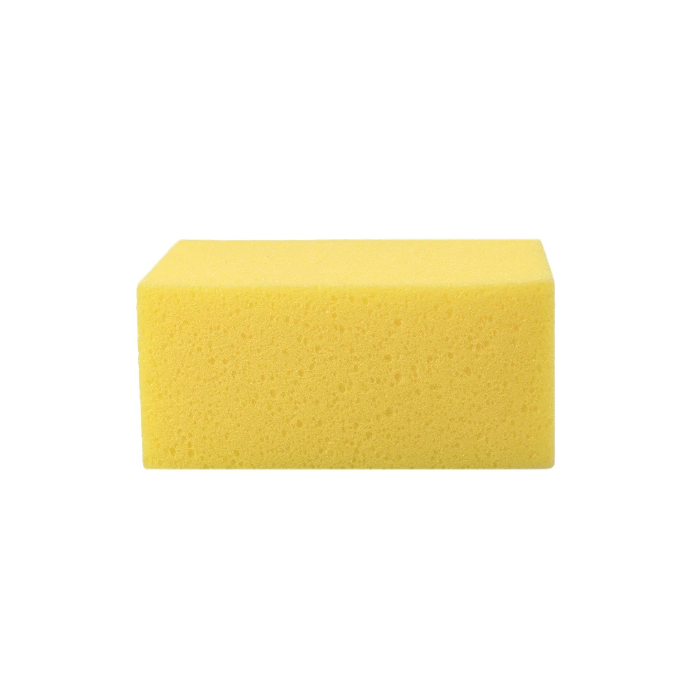 

Automobile Cleaning Sponge Car Block Yellow Cuboid Accessories Portable