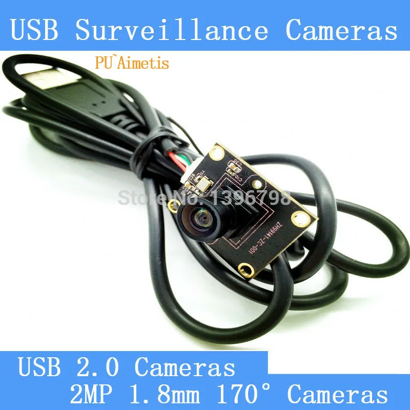 Pu'aimetis 2mp камеры видеонаблюдения 720 P HD 170 градусов широкий угол обзора USB2.0 модуль камеры