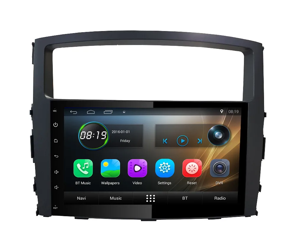 Top 2G RAM+16G ROM  9 inch Android 8.1 car dvd player for Mitsubishi Pajero car radio stereo gps navigation  Multimedia player 2