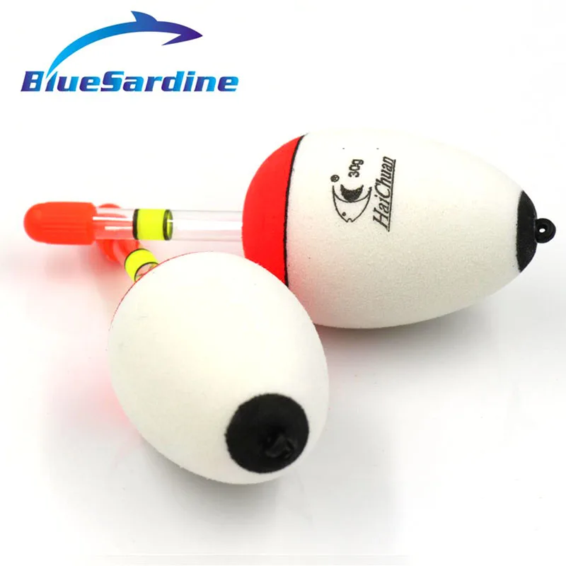 BlueSardine 5 шт. Лидер продаж белая рыбалка поплавок плавающей пены EVA поплавок для рыбной ловли световая палочка рыболовные снасти 9,5 см 3,1 г 30 г