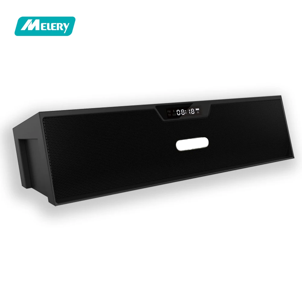 

Wireless FM Radio Bluetooth Speaker With Alarm Clock Mic LED Screen USB AUX MicroSD For Alexa MP3 iPhone Android Computer Tablet