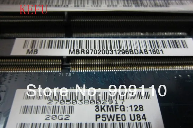 Yourui для интегрированной DDR3 HM65 GMA HD DDR3 для acer aspire 5750 материнская плата ноутбука MBR9702003 MB. R9702.003 P5WE0 LA-6901P