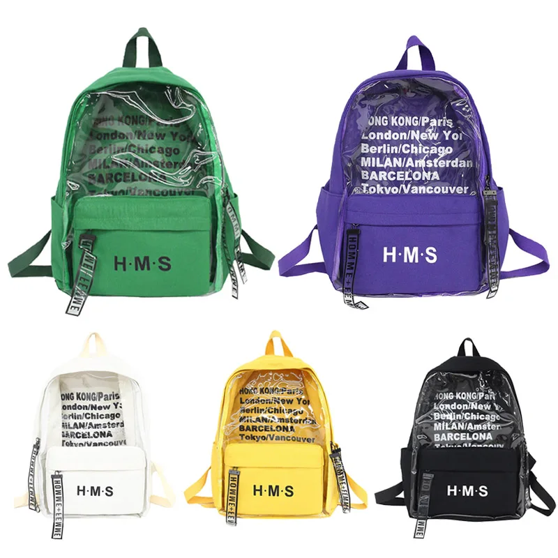 

Lady Girl Student Men Backpack School Bag Zipper Fashion For Travel Mobile Phone Books Popular