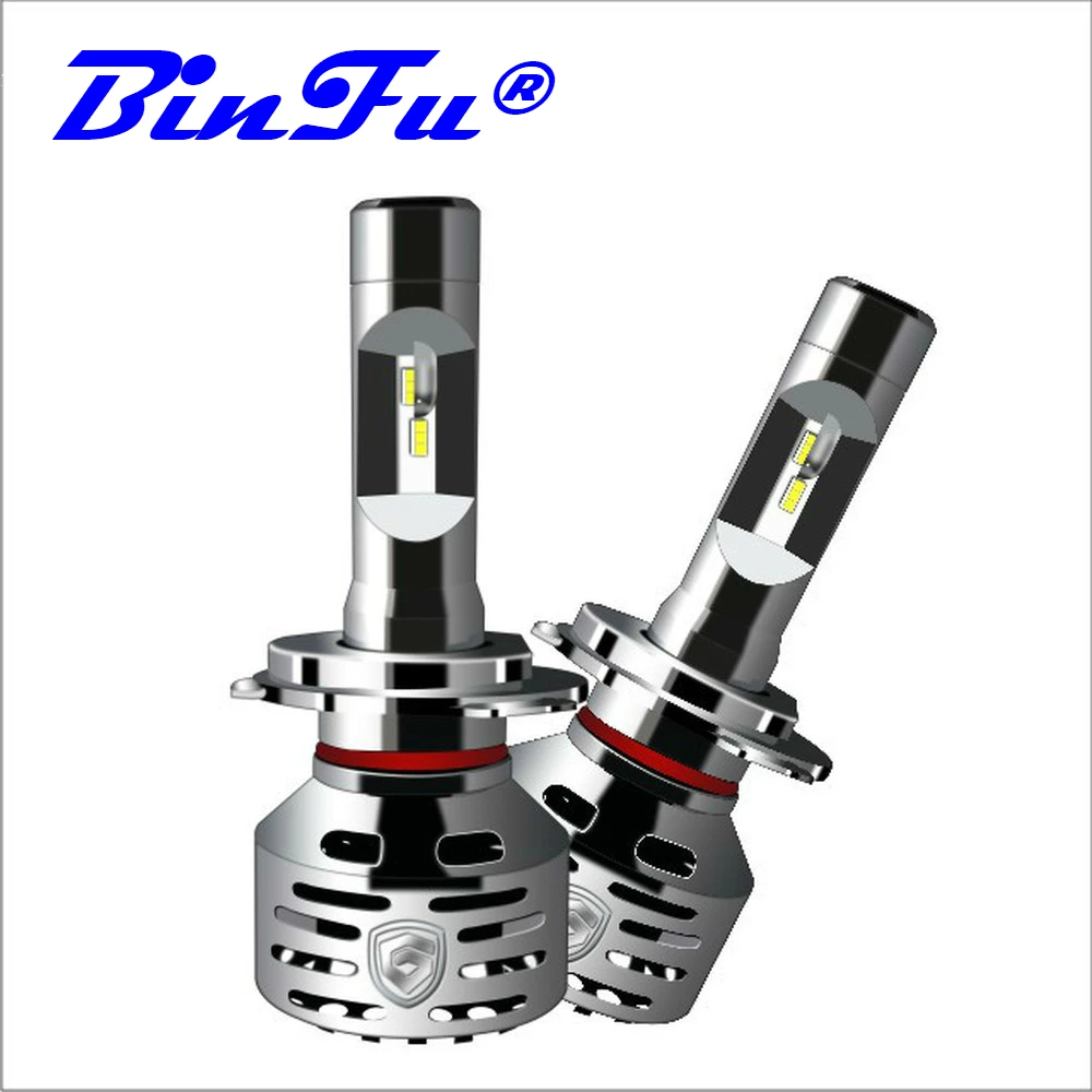 

BINFUThe XXhighest 2PCS Car Headlights Aluminum LED H7 H1 H3 H11 9005 9006 H4 12V 6000K 12000LM Auto Lamp Bulbs High power IP68