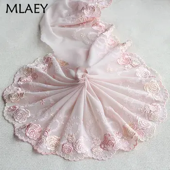 

MLAEY 2y/lot Elastic stretch Lace Trim, Pink Lace Fabric ,Quality Lace Ribbon ,DIY Craft&Sewing Dress Clothing Accessor