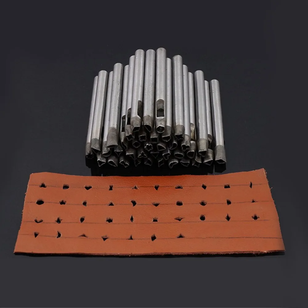 OUTAD New Leather Flower Steel Punches Multi Shapes Punches DIY Leather