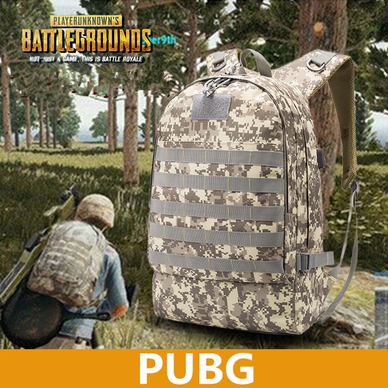 

Game Playerunknown's Battlegrounds PUBG Cosplay Prop Backpack Women Men Level 3 Knapsack Large Capacity Multifunction Oxford Bag