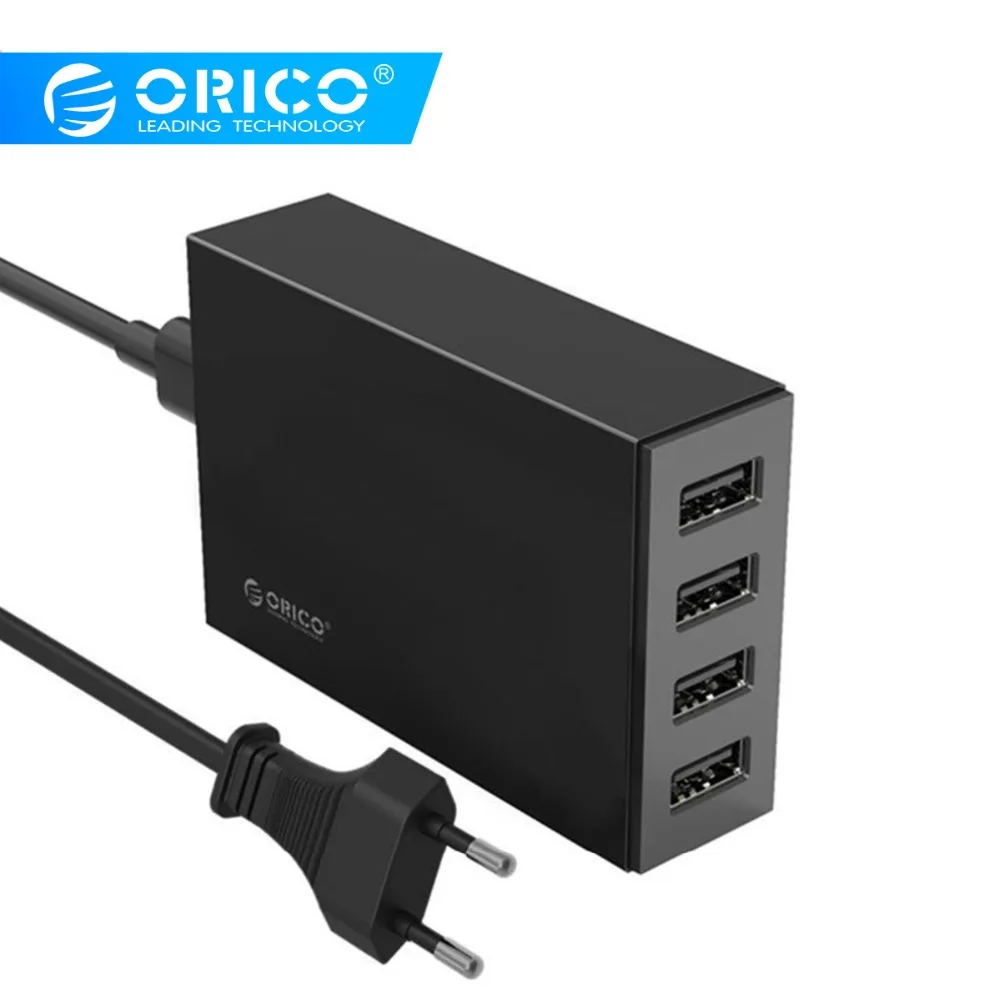 ORICO شاحن يو اس بي 4USB منافذ 5 V 6.8A 34 W ماكس سريع شحن هاتف سطح المكتب المتنقل مهايئ شاحن لسامسونج Xiaomi هواوي iphone