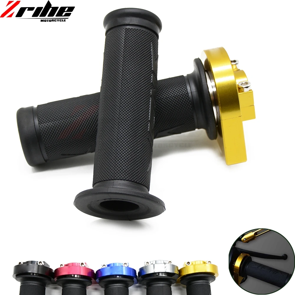 

for universal 7/8' 22mm Dirt Pit Bike Aluminum Throttle Grips Cable Dirt Pit Bike Fast Throttle Handle For Honda VFR 750 800 VTR