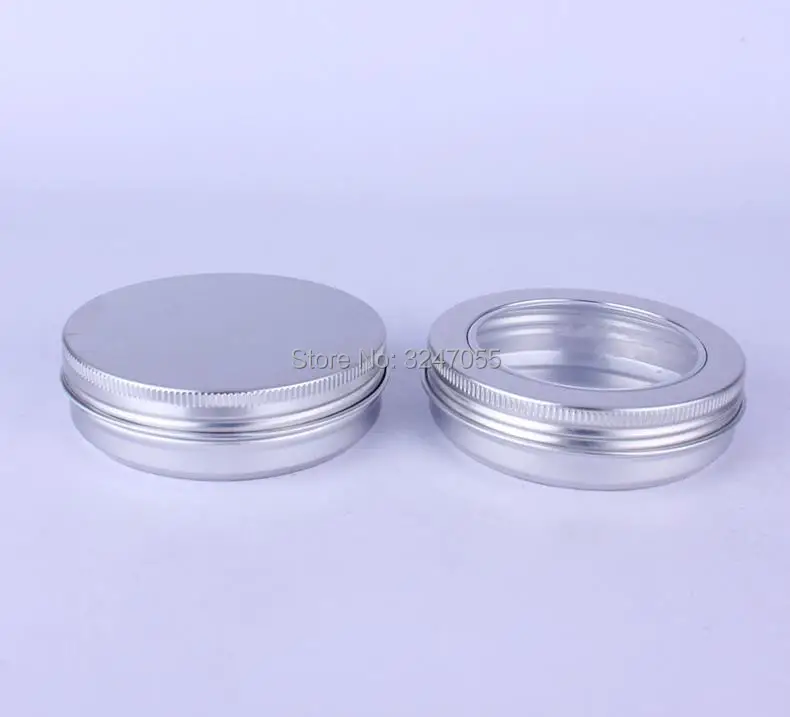 100 мл/г D83 * H23mm 30 шт 50 Металлические косметические банки для крема Case n Прозрачная