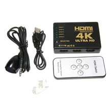Mayitr 1 комплект мини-Коммутатор HDMI 3D 1080p 5 портов 4K HDMI переключатель Переключатель Селектор сплиттер с концентратором ИК пульт дистанционного управления для HDTV DVD