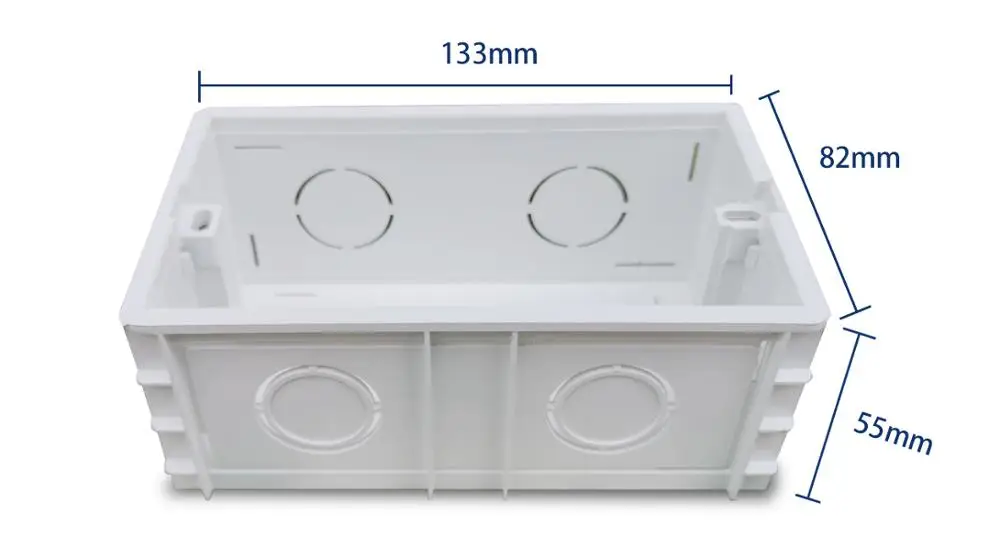 Wallpad 3x6 двухсекционная настенная накладка Монтажная коробка для Великобритании BS
