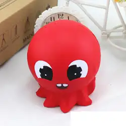 Squishy Красный осьминог хлеб телефон ремни замедлить рост kawaii булочка прелести интересный Игрушка антистресс squeeze