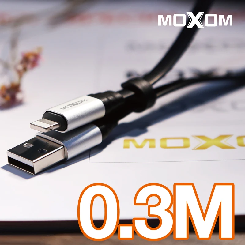 

MOXOM 0.3M Fast Charging USB Cable for iPhone X 8 7 Cable Micro USB Type C Cable for Samsung S9 S8 DROP-SHIPPING