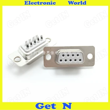 

20pcs 9 Pin Serial DB9P Femal Plug Socket RS232 Wire Connector Socket High-quality White Plastic 2 Rows 9 Holes Socket