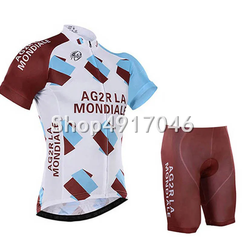 AG2R Команда рубашка для езды на велосипеде костюм горный велосипед летний костюм шорты для езды с короткими рукавами одежда