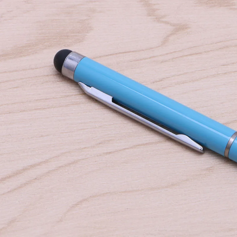 Стильный тонкий 2 в 1 шариковая ручка и емкостный стилус для iPhone, iPad, планшетов черный