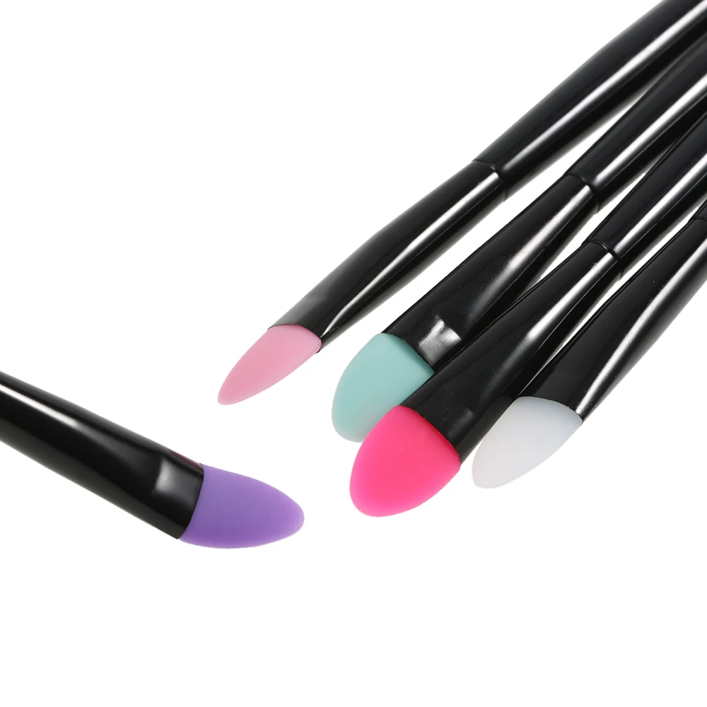 Makeup Brush Set Makeup Brush Makeup Tool Set Makeup Tool 5Pcs Soft Silicone Head Eyeshadow Brush Set Cosmetic Tools