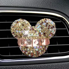 Автомобильный Стайлинг духи Изысканный Алмазный освежитель воздуха автомобиля кондиционер выход духи авто клип освежитель украшения автомобиля