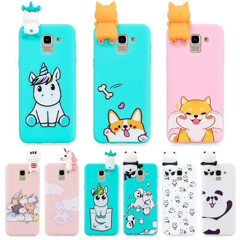 

Phone Case on sFor Samsung Galaxy J6 Plus Case Soft Cover for Samsung J4 J6 Prime Plus 2018 Fundas 3D Cartoon Doll Toys Cases