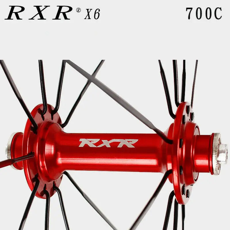 RXR дорожный велосипед Колесная 700c подшипниковые колеса 7-11 скоростей V тормоз клинчер передние задние колеса Fit Shimano кассета