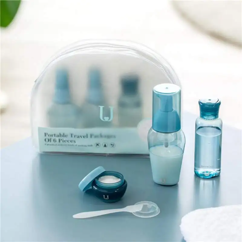  Portable Travel Packages Bottles Set Mist Spray Bottles Press Type Cosmetic Spray Bottle Empty Clea