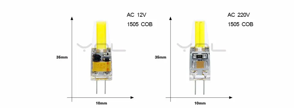 10 шт./лот лампада светодиодный G4 лампа AC/DC 12 В 220 В COB E14 Светодиодный светильник G9 Освещение Заменить галогенный прожектор люстра