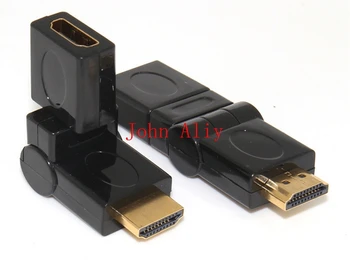

Wholesale HDMI V 1.4 Male to Female 180 360 Degree angled Rotating Adapter
