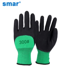 Smвысококачественные латексные перчатки из микротонкой пены, многоцветные защитные рабочие перчатки для мужчин, многофункциональные зеленые и черные перчатки