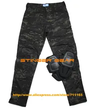 ТМК Е-одна тактические боевые брюки мультикам черный брюки-Карго+Бесплатная доставка(SKU12050206)