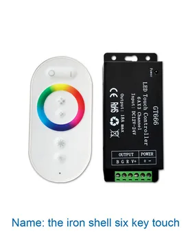 

[Seven Neon]Free shipping 6keys 7colors 6A*3channels 12V 216W RGB LED Strip/lamp RF touch remote controller