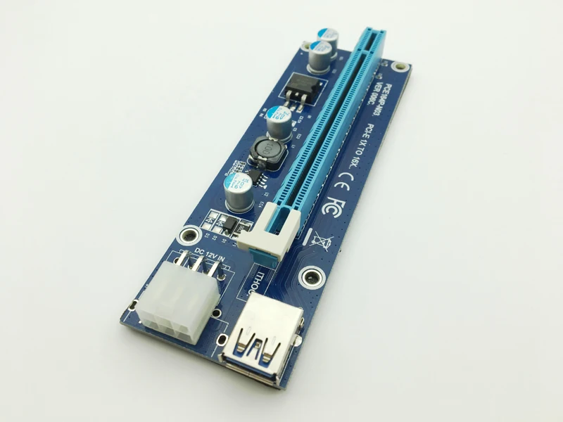 Новинка Райзер USB 3 0 Mini PCI E к PCIe Express 1x 16x райзерная карта Raiser SATA 6Pin Power для BTC Antminer