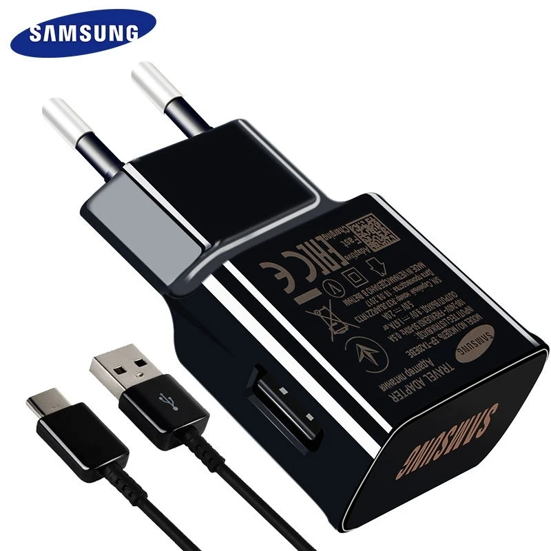 

Samsung S8 S9 plus note9 Original Fast Charger 9V1.67A Quick Adapter EU/US Note8 S9 S8 C5 C7 C9 pro 1.2/1.5M USB Type C Cable