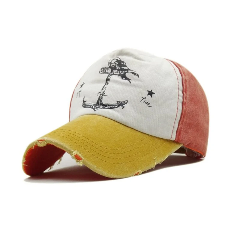

100% Washed Cotton Men Baseball Cap Fitted Cap Snapback Hat for Women Gorras Casual Casquette Embroidery Letter Retro Cap