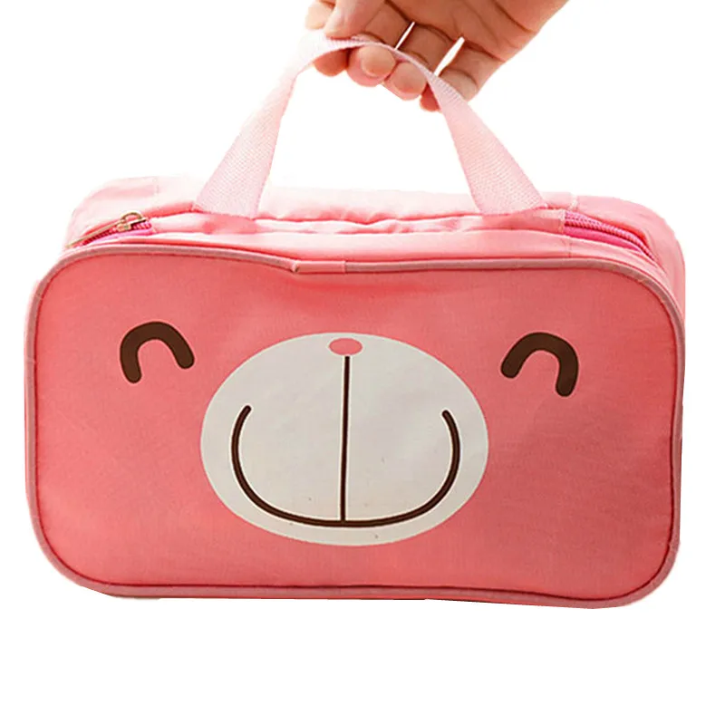 

Pink Cute Necessary Cosmetic Bag Travel Business Makeup Case Wash Pouch Waterproof Female Beauty Toiletry Accessories products