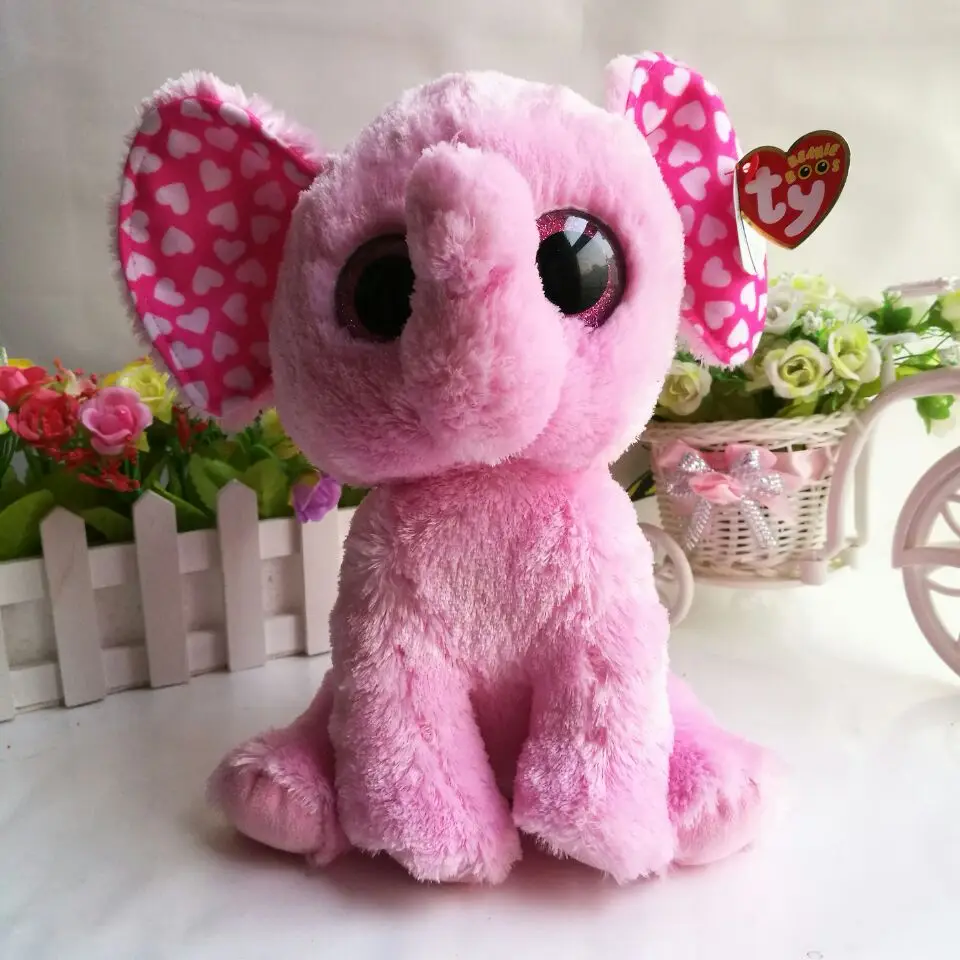 sugar elephant 1pc 25CM 10" BIG EYE TY beanie boos Plush Toys Stuffed
