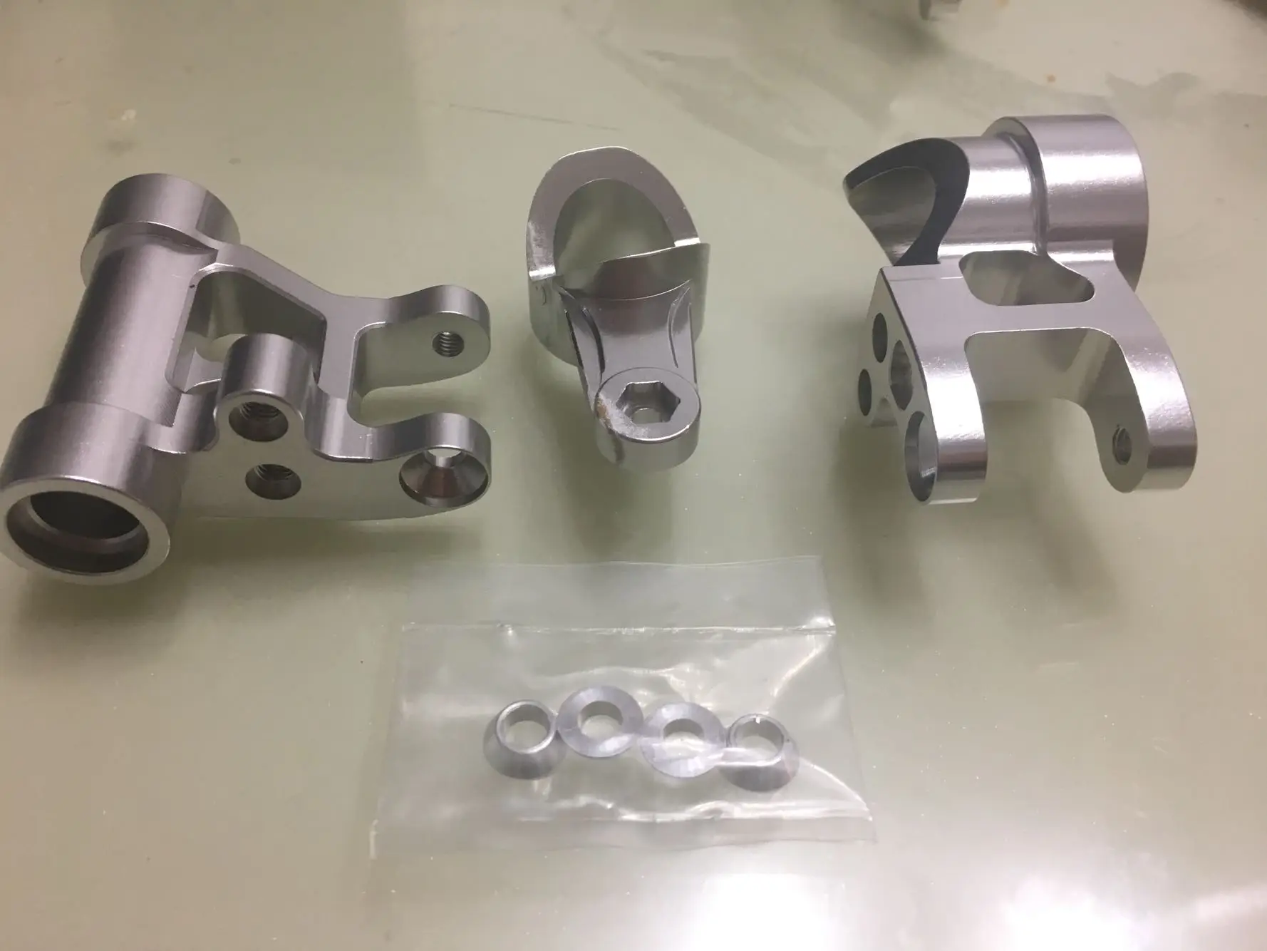 

losi 5ive-T cnc machined aluminum steering arm set fit losi 5ive t rovan lt kmx2 dtt