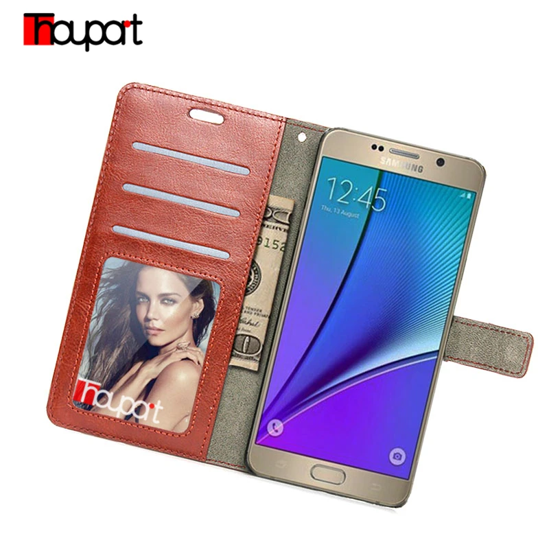 Thouport для Samsung Galaxy Note 7 8 чехол фото рамки Ретро Флип Бумажник Кожаные чехлы Note8