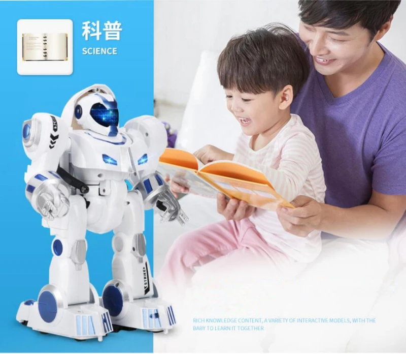 Deforamtion IR remote control intelligent robot fingerprinting function infrared ray RC multifunctional intelligent smart robot