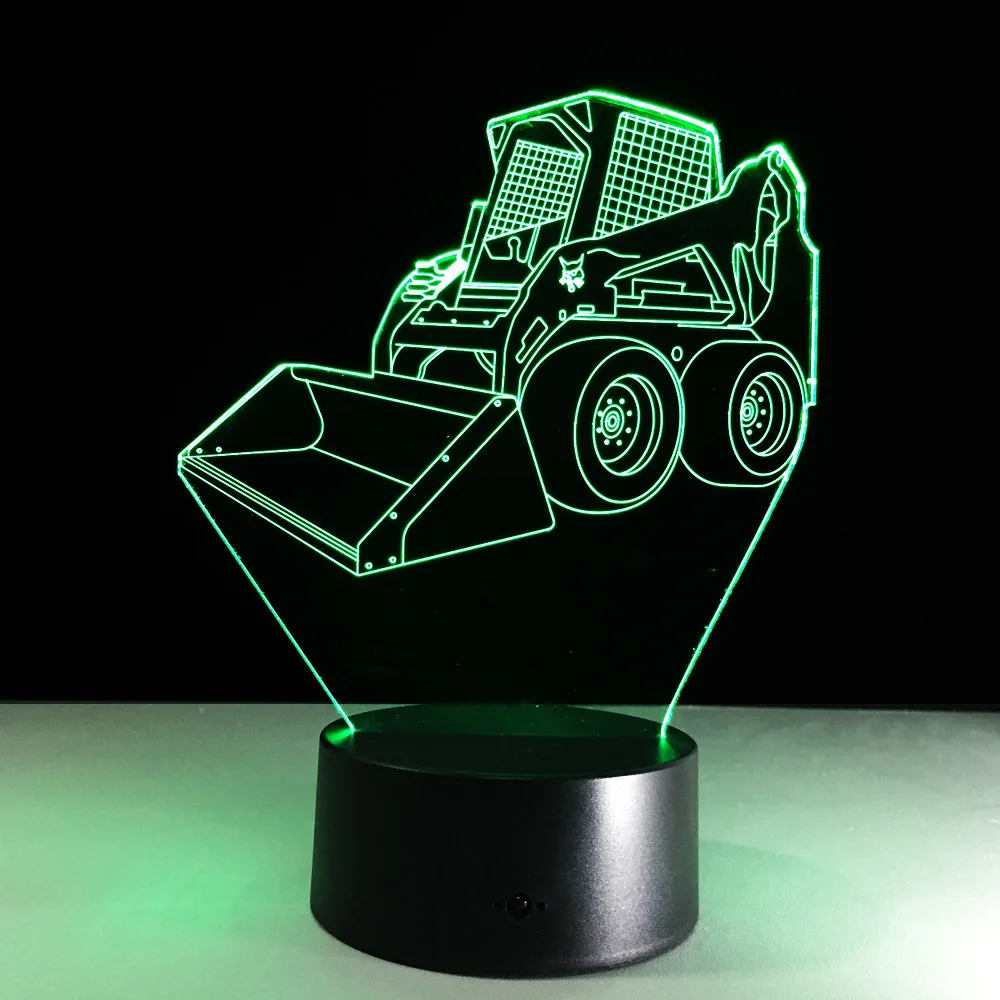 

Shovel 7 Color 3D Lamp Visual Led Night Lights for Kids Touch USB Table Lampara Lampe Baby Sleeping Nightlight Light Sign