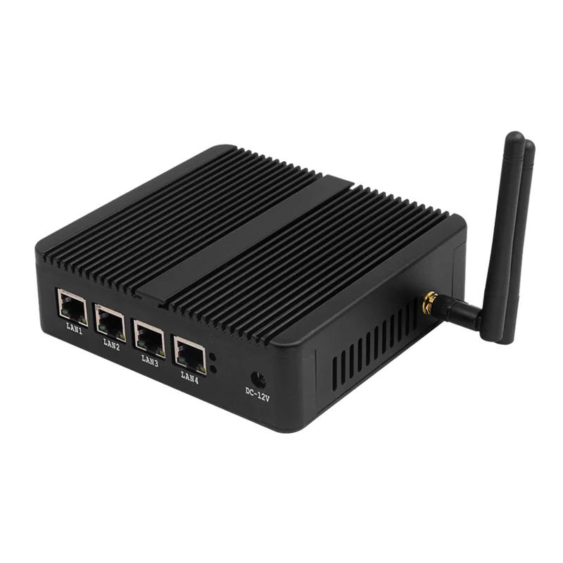 Уход маршрутизатор брандмауэра мини-ПК Intel Celeron J1900 J1800 N2806 i211AT Gigabit Ethernet 4x RJ45 USB3.0 USB2.0 HDMI VGA run Pfsense