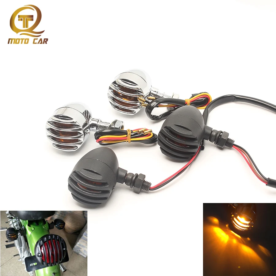 

Modified Motorcycle Accessories Fence Bullet Steering Lamp Turn Signal Light Tail Indicator for Harley-Davidson Retro MOTO Parts