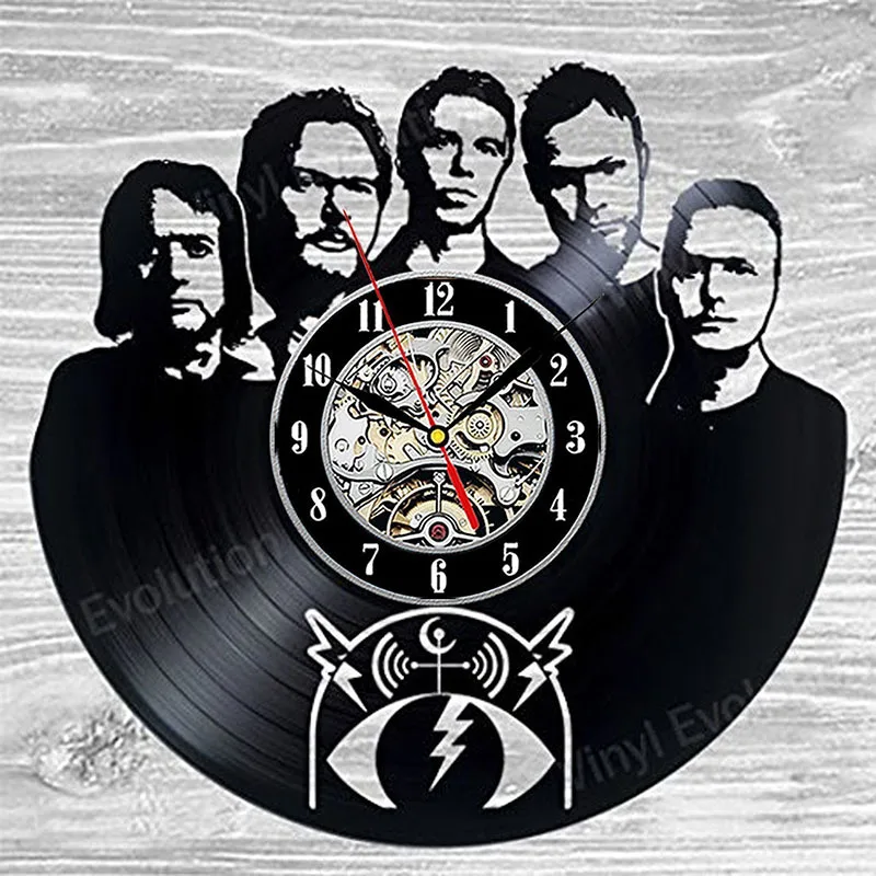 

Large Wall Clock Free Shipping Pearl Jam Band Ethylene Base Material Quality Vinyl Wall Clock Modern Retro Art Room Decoration