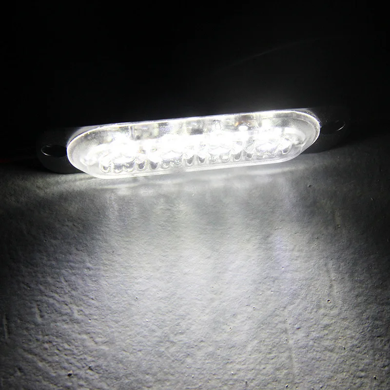 LED Truck Trailer forklift Red Rear Tail Brake Light Square Side Marker Truck Trailer Submersible external lamp Car Truck Warning Light warning light Car flash Police Emergency flasher Strobe Emergency Grille (7)