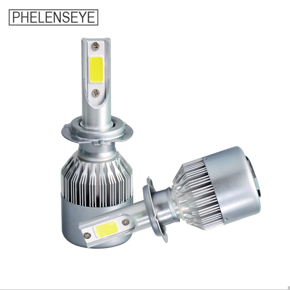 C6 LED Car Headlight 6000K 72W 8000LM 12V 24V H1 H3 H4 H7 H11 9005 9006