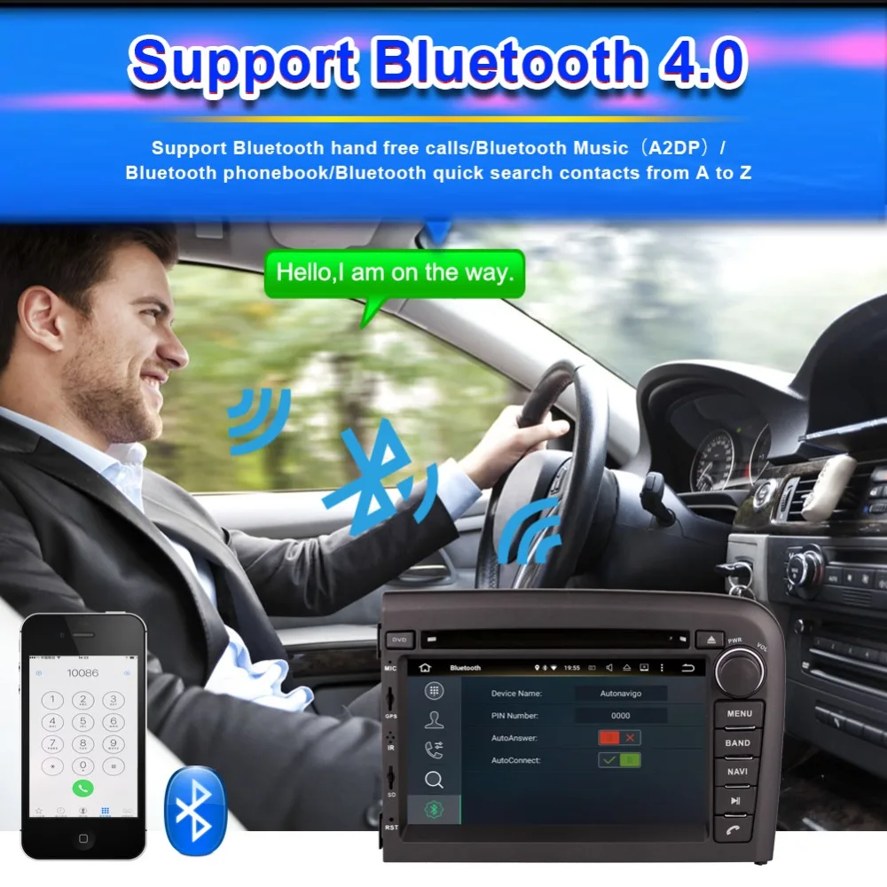 Sale Android 9.0 Octa Core 4GB RAM 32GB ROM Car Radio Stereo CD DVD Player For Volvo S80 1998-2006 GPS Navigation Bluetooth Wifi 5