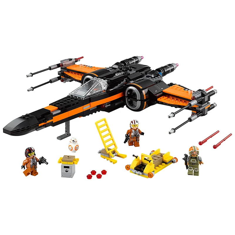 Звездные войны The Force Awakens Poe's X-Wing Звездный боец BB-8 748 шт Строительные кирпичи