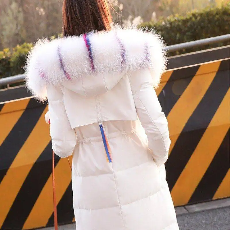 

Fashion Plus Size Loose Warm Winter Jacket Women Hooded Fur Coat Down Parkas Long Cotton Padded Jacket Female FICUSRONG PD11